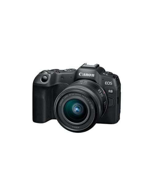 Eos R8 Mirrorless Camera with Rf 24-50mm f/4.5-6.3 Is Stm Lens - Black