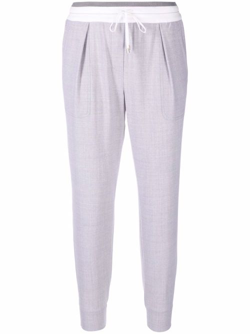 Cropped track pants - Grey