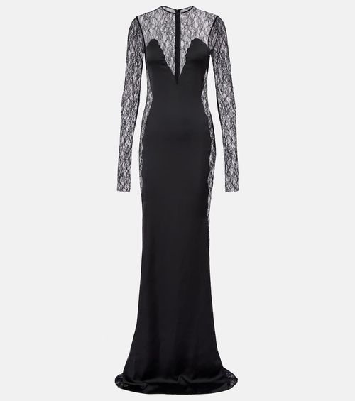 Silk lace gown