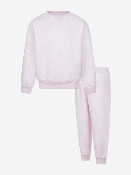 Kids Essential Fleece Tracksuit in Pink 12 Months By Childsplay Clothing