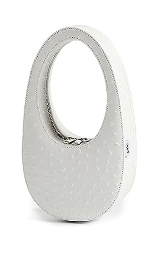 Coperni Women's Ostrich-Effect Mini Swipe Bag, White, One Size