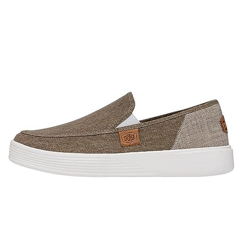 Hey Dude Tan Sunapee Craft Linen Slip on Shoes, Size 10 Hey Dude | Hey Dude Womens Sunapee Craft Linen Shoes, Perf  main image 3