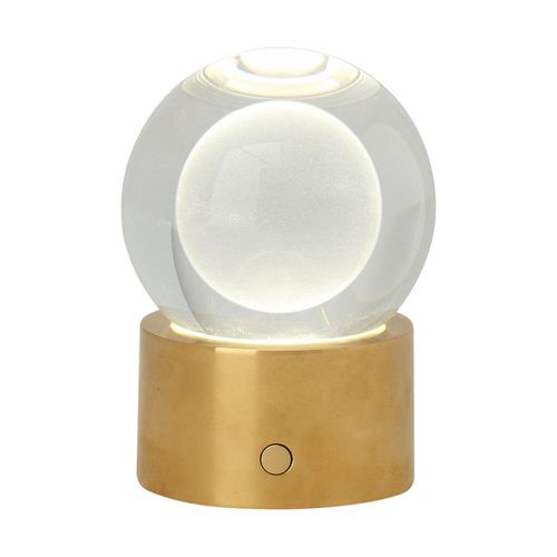 Natural Brass LED Table Lamp from the Mina Collection