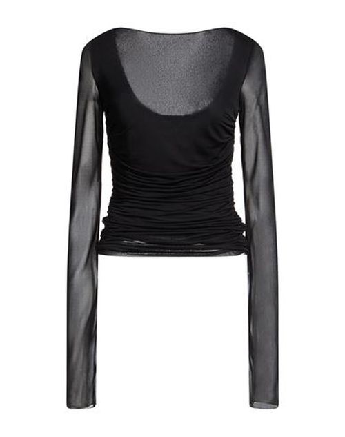 Woman Top Black Size XL Viscose, Polyester