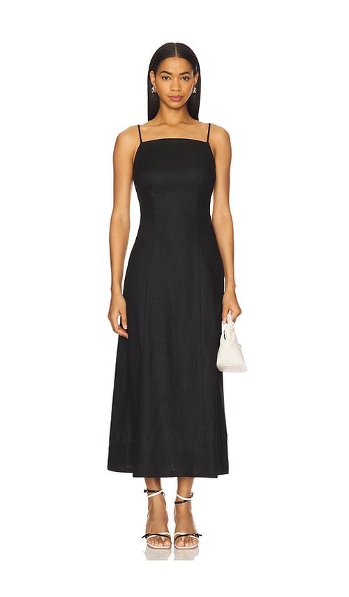 Tularosa Jaxi Midi Dress in Black.  XS. Also in L, M, S