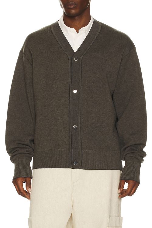JACQUEMUS Le Cardigan Doppio in Brown