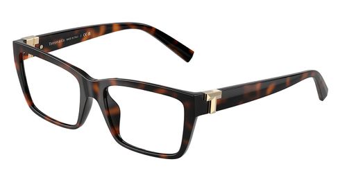Tiffany & Co. TF2256U 8015 Women's Eyeglasses Tortoiseshell Size 52 - Blue Light Block Available