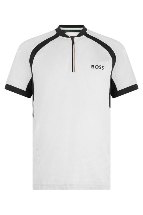 Men's Technical Short-Sleeve T-Shirt with Partial Zip