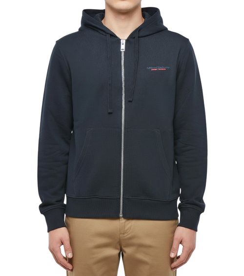 Blue Zip-Up Hoodie