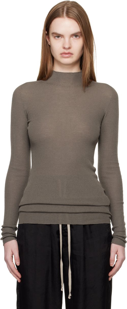 Gray Temple LS Turtle Sweater