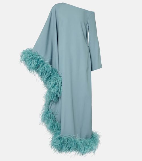 Taller Marmo Ubud Extravaganza feather-trimmed gown