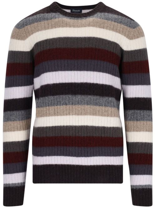 Striped jumper - Grey