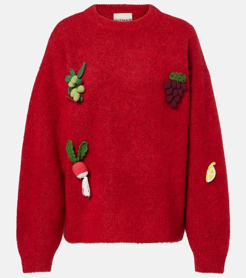 Alémais Fruitto alpaca, mohair, and wool-blend sweater