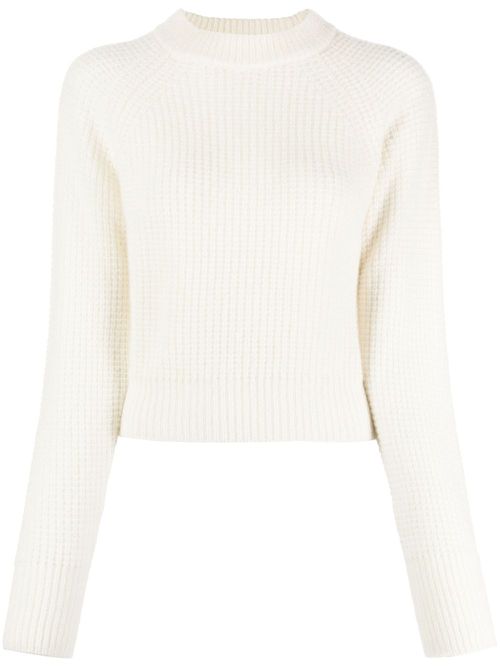 Mohair-blend crewneck jumper - Neutrals