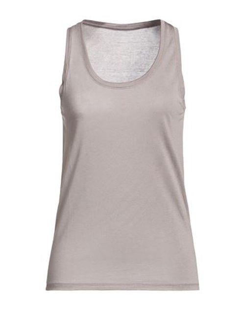 Woman Tank top Grey Size 1 Lyocell, Silk