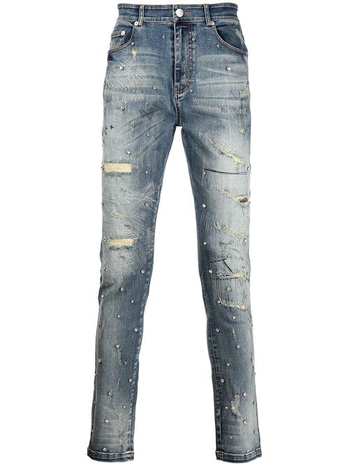 Shadow ripped jeans - Blue