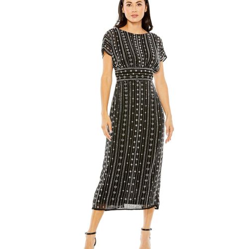 Madewell | Madewell Smocked Puff Sleeve Midi Dress Waterfall | Realry