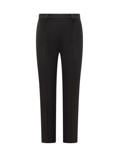 Black Slim Flat Front Pants