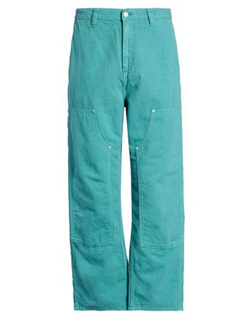Man Pants Emerald green Size XS Cotton, Linen
