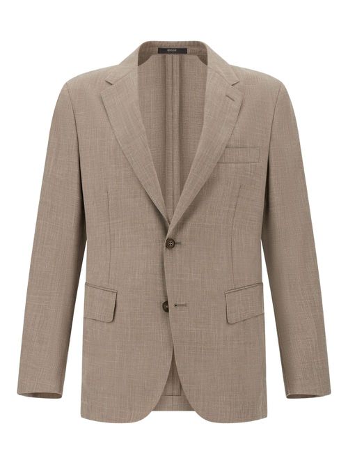 Wool blazer - Neutrals