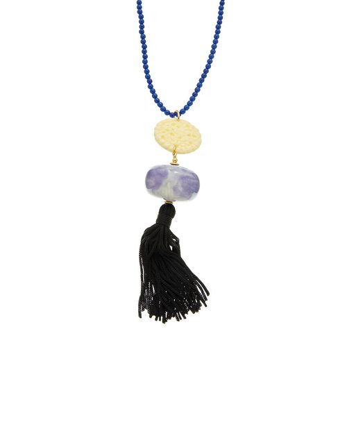 Plated Tassel Necklace