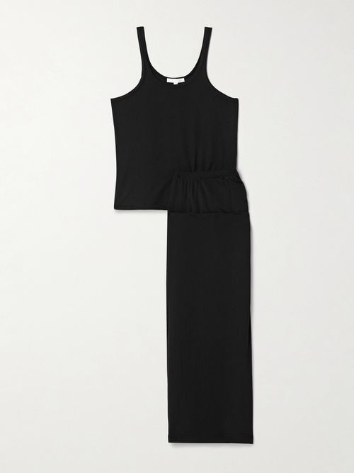 Dreamy Ribbed Stretch-tencel™ Modal Jersey Pajama Set