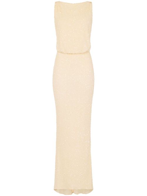 Sequinned gown - Yellow