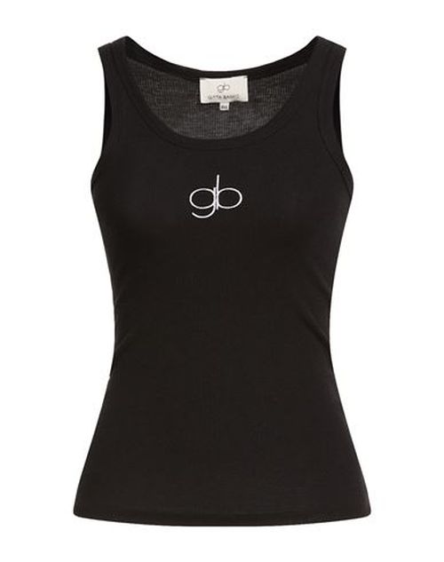 Woman Tank top Black Size S/M Polyester, Viscose, Elastane