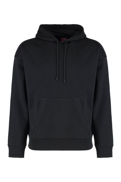 Men's -Style Ribbed-Edge Cotton Hoodie