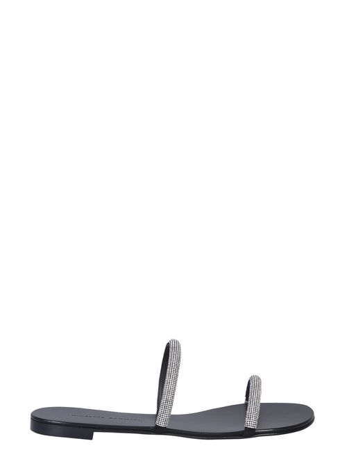 Croisette crystal-embellished sandals - Black