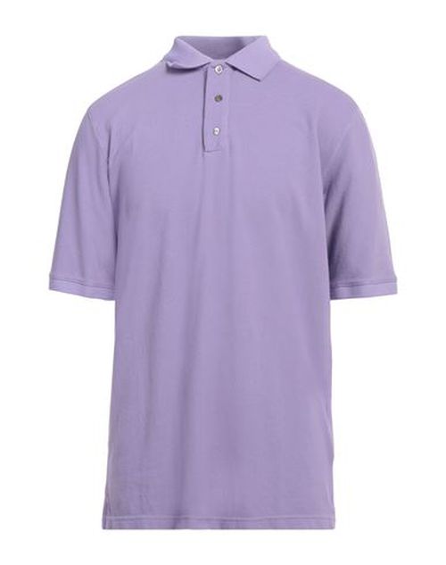 Alpha Studio Man Polo shirt Lilac Size 46 Cotton