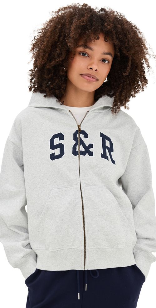 S & R Ivy Zip Hoodie Heather Gray