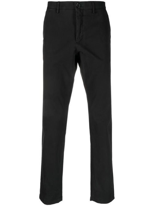Zebra-patch chino trousers - Black