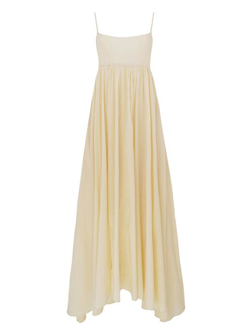 Spaghetti-strap dress - Neutrals