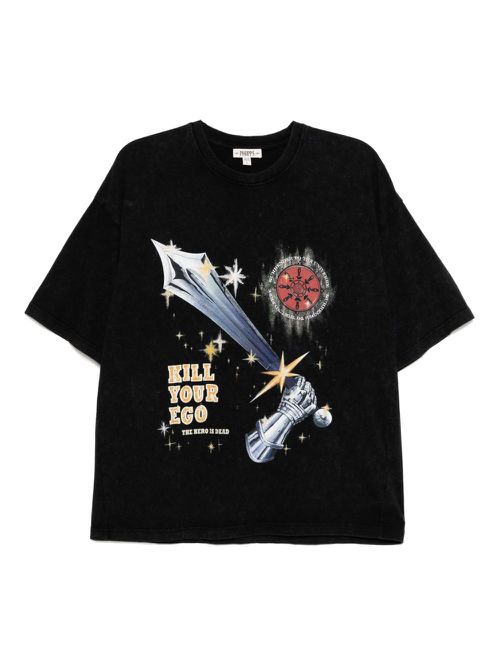 Stain Shade graphic-print T-shirt - Black