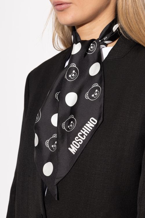 Silk Scarf, Unisex, Black