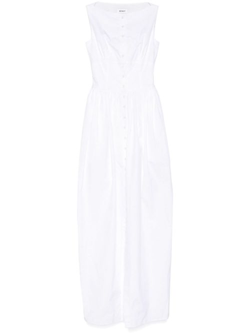 Sleeveless balloon maxi dress - White