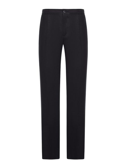 Straight Fit Linen Trousers