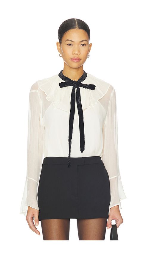 Polo Ralph Lauren Crinkle Long Sleeve Top in Cream. 00. Also , 2, 4