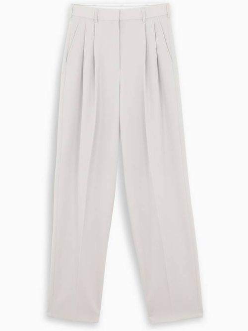 Tailored high-waisted trousers - Grey
