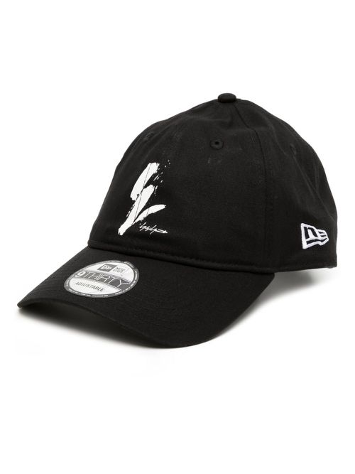 Logo-print baseball cap - Black