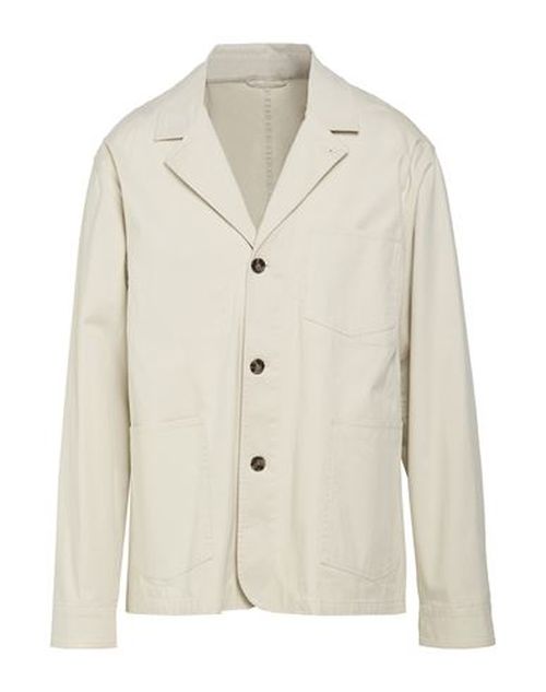 Officine Générale Man Jacket Off white Size S Cotton, Elastane