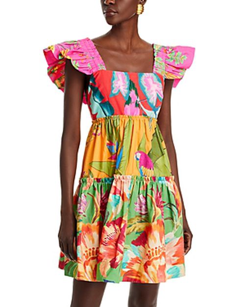 Foliage Mix Mini Dress
