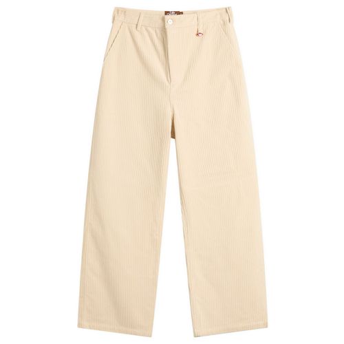 Men's Corduroy Work Trousers in White