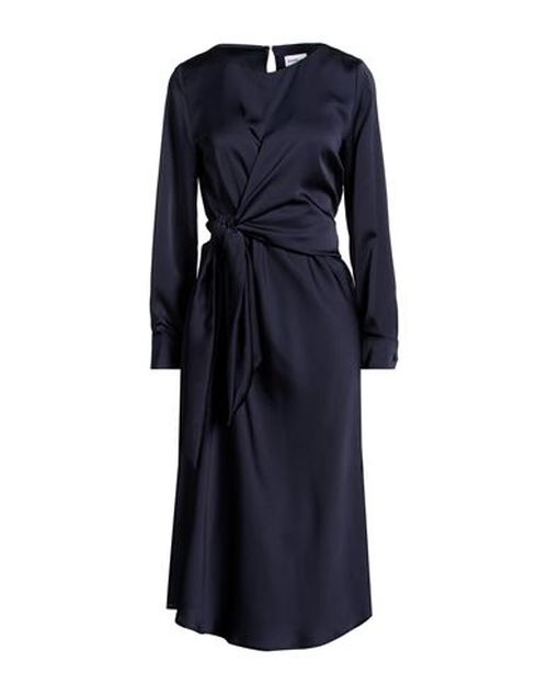 Woman Midi dress Midnight blue Size 10 Polyester