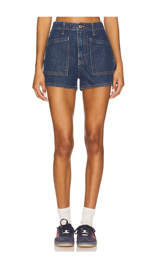 RE/DONE The Bender Short in Blue.  32. Also in 23, 24, 25, 26, 27, 28, 29