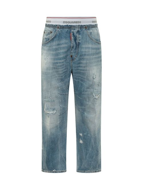 Kawaii Denim Mini with Worn Effect and Pockets