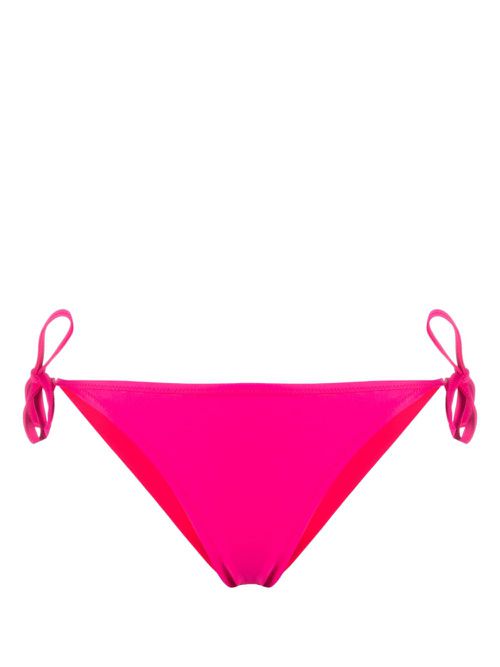 Logo patch side tie bikini bottoms - Pink