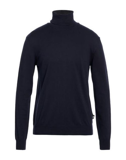 Man Turtleneck Navy Size XL Cotton, Elastane