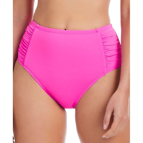 Dahlia Side-Shirred High-Waist Bikini Botto